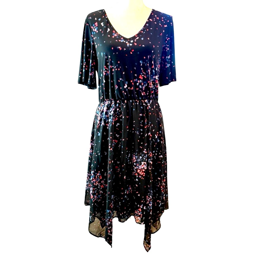 Elle dark floral dress